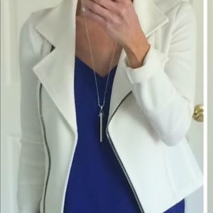 Express White Moto Jacket